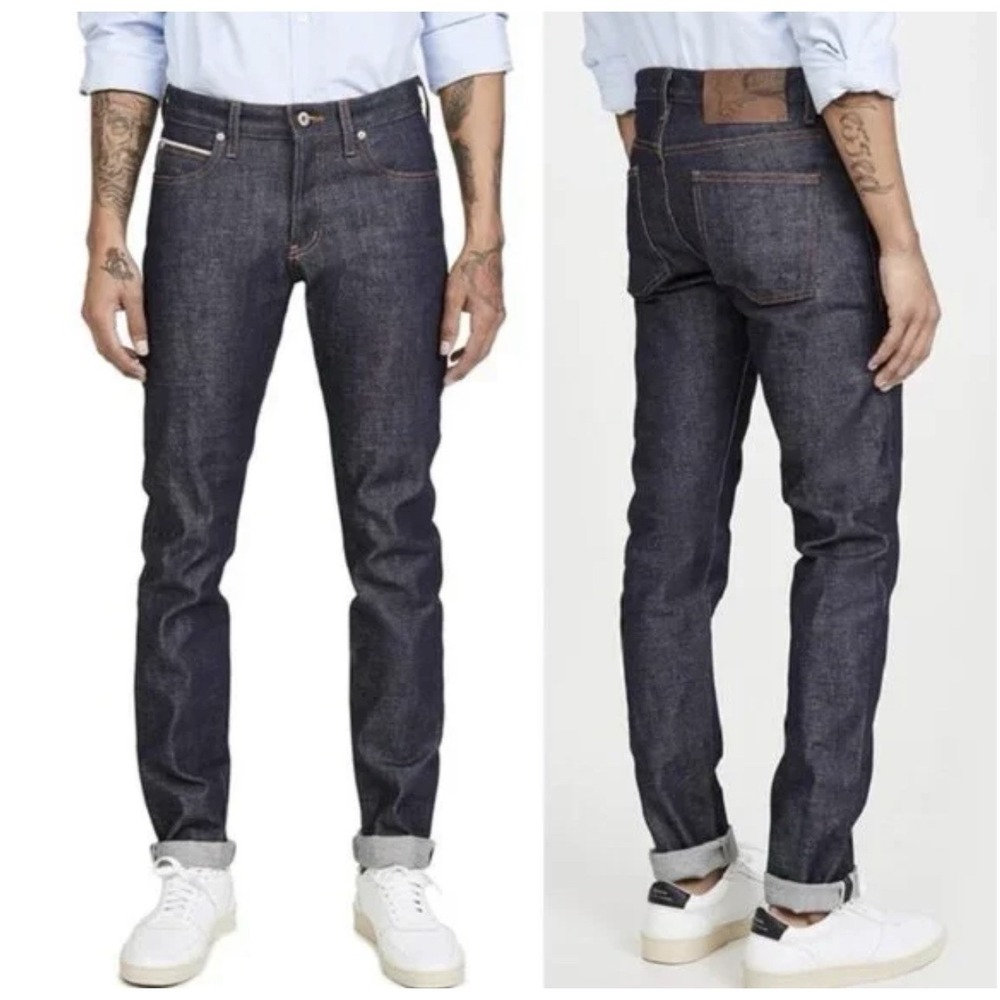 Men's Dark Indigo Slim Straight Jeans